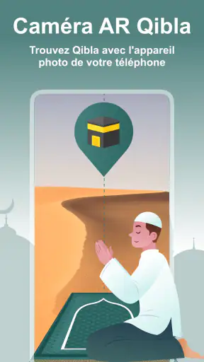 Heure de Prière, Azan, Qibla screenshot 6