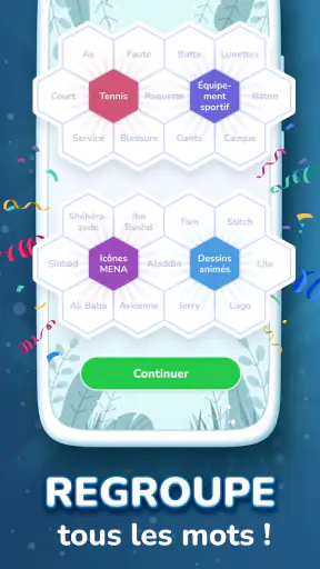 Hexa Words－Association de mots screenshot 2