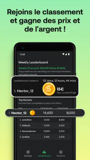 HeyCash : Sondages Rémunérés screenshot 9
