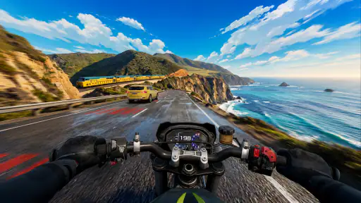 Highway Moto Rush: Traffic screenshot 1