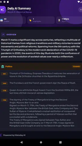 Histoday: History & Quizzes screenshot 11