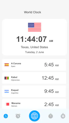 Horloge mondiale en direct screenshot 1