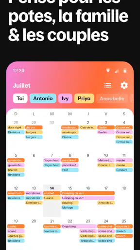 Howbout : calendrier partagé screenshot 1