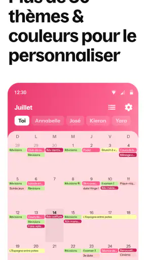 Howbout : calendrier partagé screenshot 6
