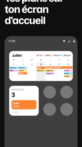 Howbout : calendrier partagé screenshot 7