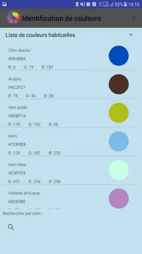 Identification de couleurs screenshot 4
