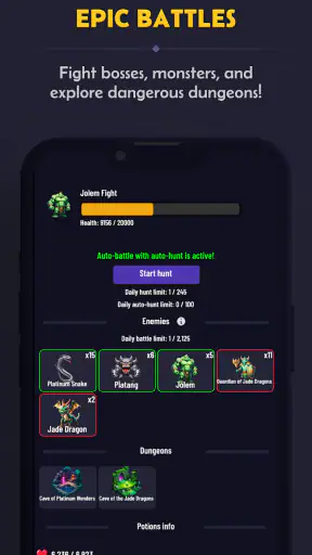 Idle Rising - Online Idle RPG screenshot 5