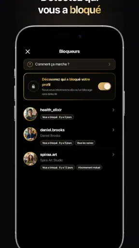 inProfile : Traqueur Profil screenshot 4