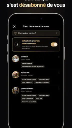 inProfile : Traqueur Profil screenshot 5
