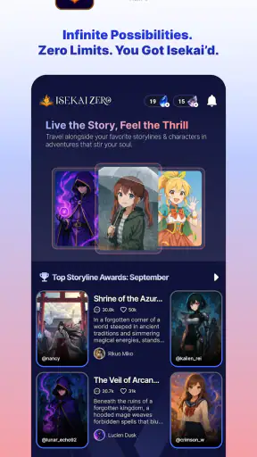 ISEKAI ZERO : Jeu de rôle IA screenshot 1