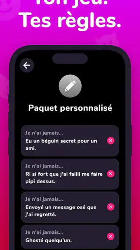 Je N'ai Jamais - Jeux Soiree screenshot 6