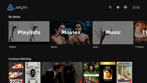 Jellyfin for Android TV screenshot 1