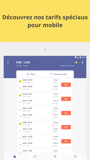 Jetcost : vols et voiture screenshot 11