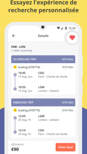 Jetcost : vols et voiture screenshot 6