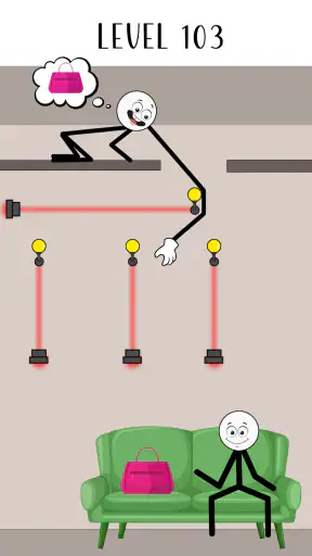 Jeu de puzzle voleur Stickman screenshot 3