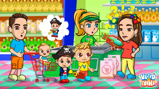 Jeu de supermarché Vlad & Niki screenshot 7