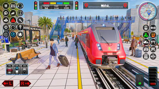 jeu de train de ville jeux 3D screenshot 5