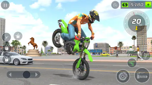 jeu de wheeling en moto screenshot 9