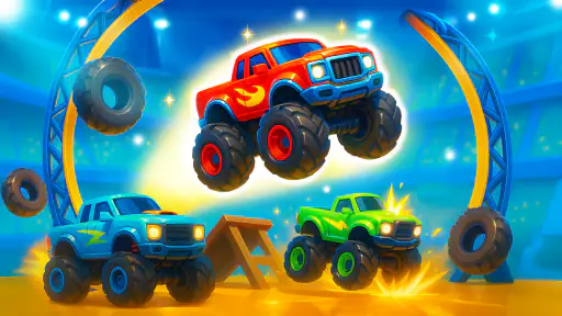Jeux de courses monster trucks screenshot 1