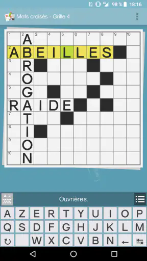 Jeux de grille (mots fléchés & screenshot 4