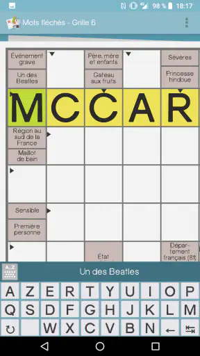 Jeux de grille (mots fléchés & screenshot 5