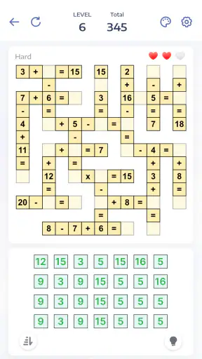 Jeux de maths - Crossmath screenshot 1