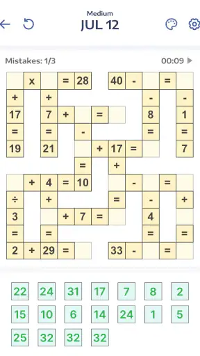 Jeux de maths - Crossmath screenshot 10