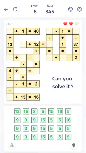 Jeux de maths - Crossmath screenshot 3