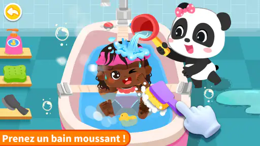 Jeux Panda : Soins Bébé Fille screenshot 8