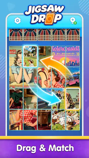 Jigsaw Drop : Puzzle Solitaire screenshot 1