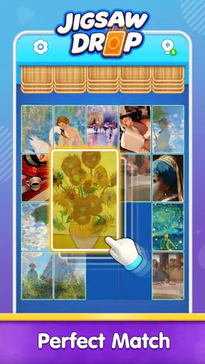 Jigsaw Drop : Puzzle Solitaire screenshot 2