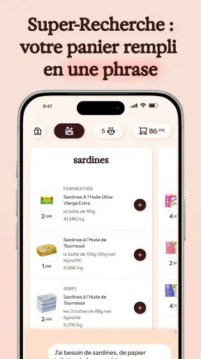 Jowzi - l'IA pour vos courses screenshot 4