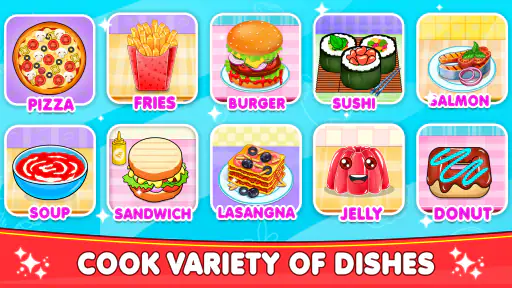 Kitchen Set Cooking Chef Time screenshot 7