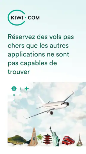 Kiwi.com - vols pas chers screenshot 1