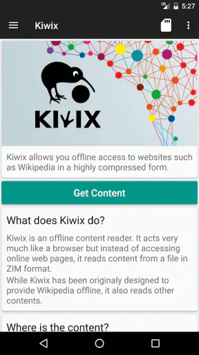 Kiwix, Wikipédia sans Internet screenshot 7