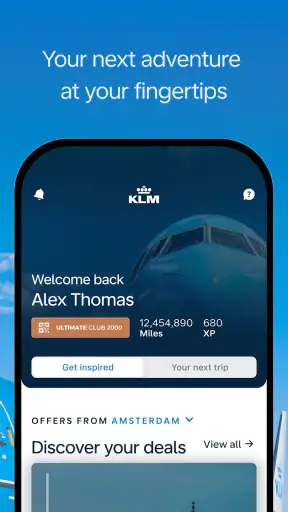 KLM - Réservez un vol screenshot 1