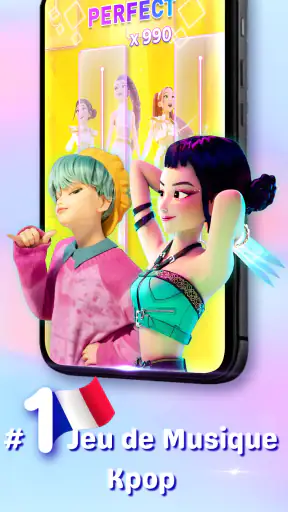 Kpop Tiles : Piano Rythme Jeu screenshot