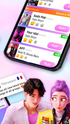 Kpop Tiles : Piano Rythme Jeu screenshot 9