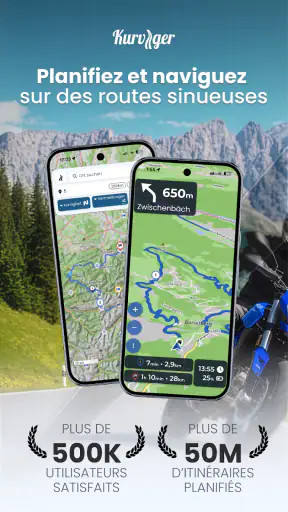 Kurviger navigation moto screenshot 1