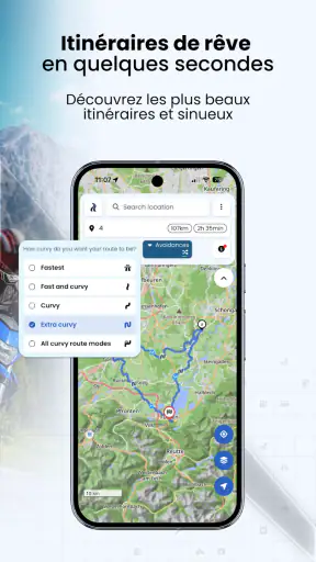 Kurviger navigation moto screenshot 2