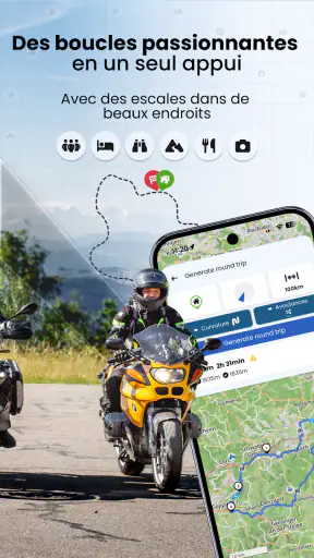 Kurviger navigation moto screenshot 4
