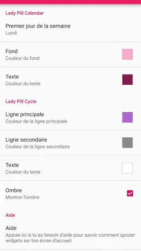 Lady Pill Widgets screenshot 5