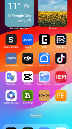 Lanceur iOS 26 screenshot 2