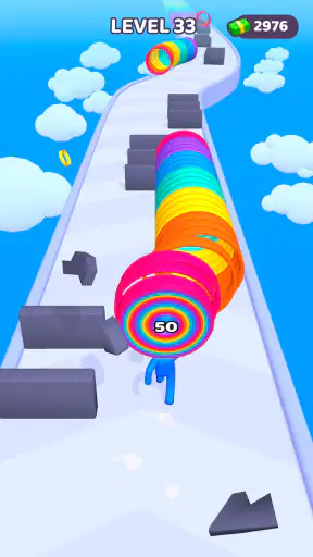 Layer Man 3D : course-collecte screenshot 10