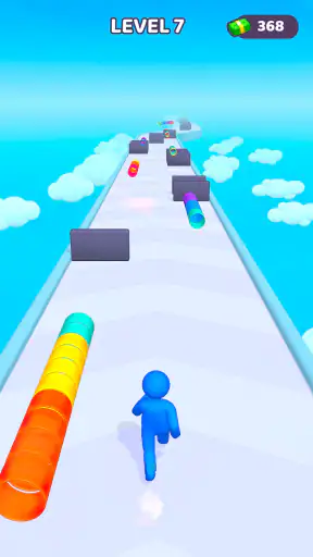 Layer Man 3D : course-collecte screenshot 9
