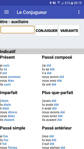 Le Conjugueur screenshot 1