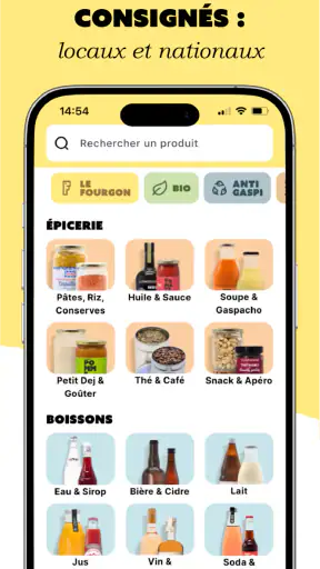 Le Fourgon, produits consignés screenshot 2