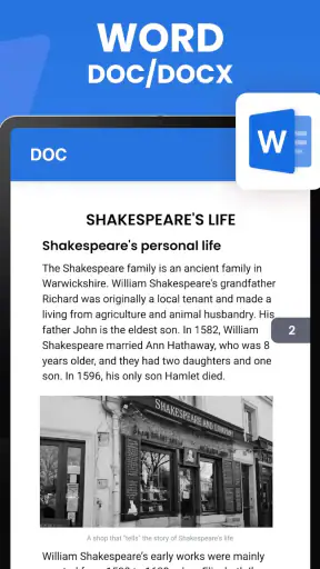 Lecteur de documents: PDF, DOC screenshot 10
