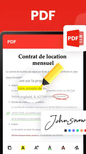 Lecteur de documents: PDF, DOC screenshot 9