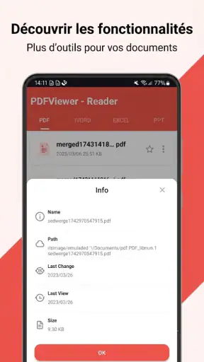 Lecteur PDF: Lire tous les PDF screenshot 6